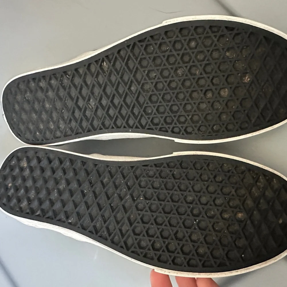 Vans Black and Gray Checkered Slip-Ons - Picture 3 of 5